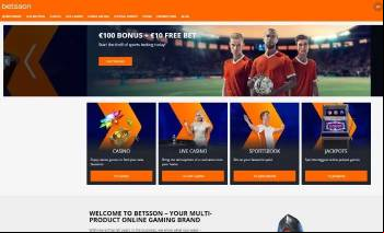 Betsson homepage