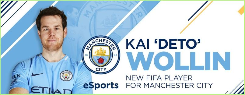 Manchester City signs Kai 'Deto' Wollin esports bets